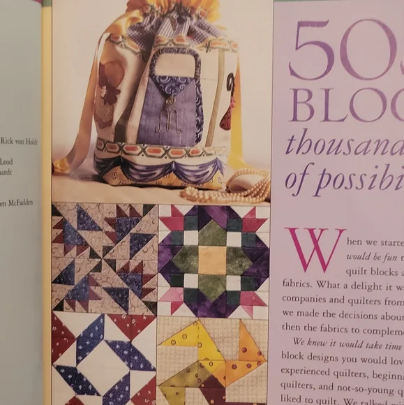 Better Homes & Gardens 505 Quilt Blocks - Plus 36 Beautiful Projects to Make. - Picture 4 of 5